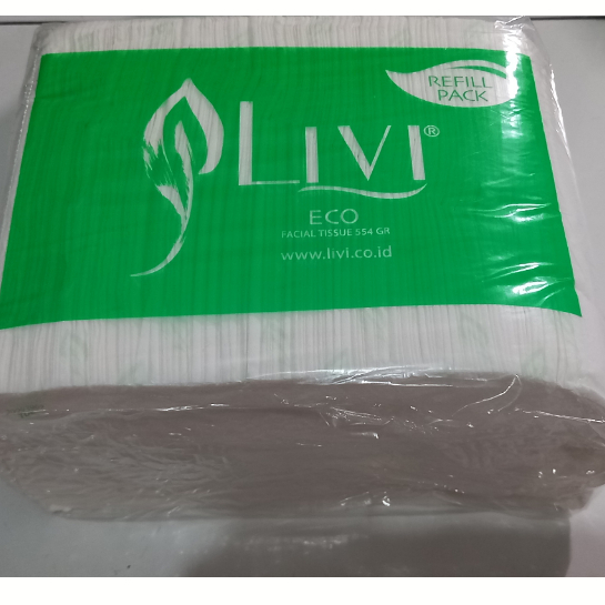 LIVI Tissue Facial Wajah Eco Refill/600 SHEET 2 PLY