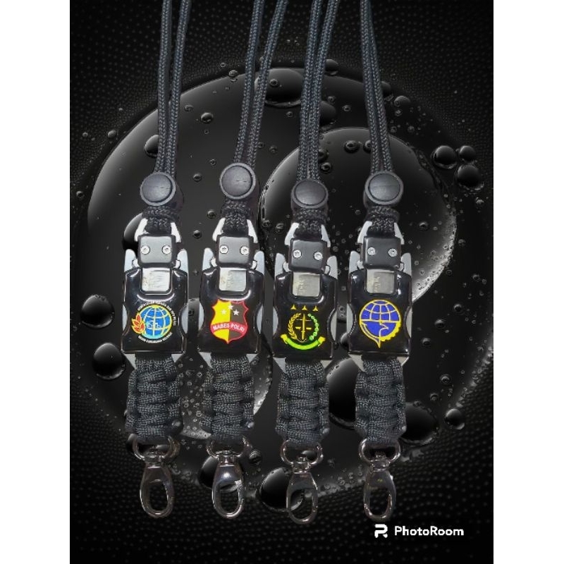 

lanyard id card holder tali gantungan logo custom mini knife logo