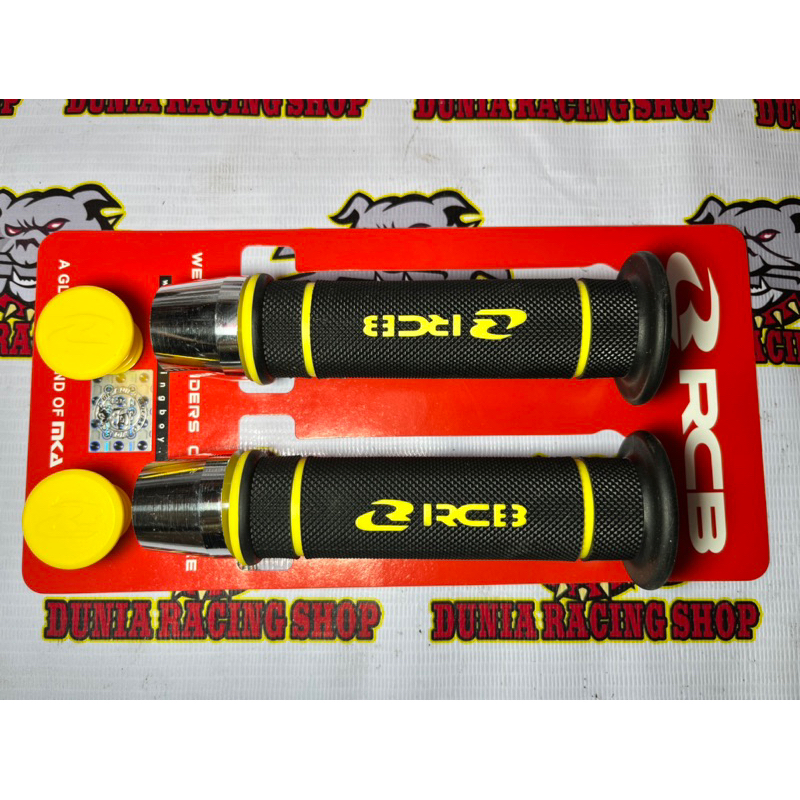 Handgrip RCB Grip RCB HG55 Hitam Merah Biru Kuning Grey Oren + Jalu Stang