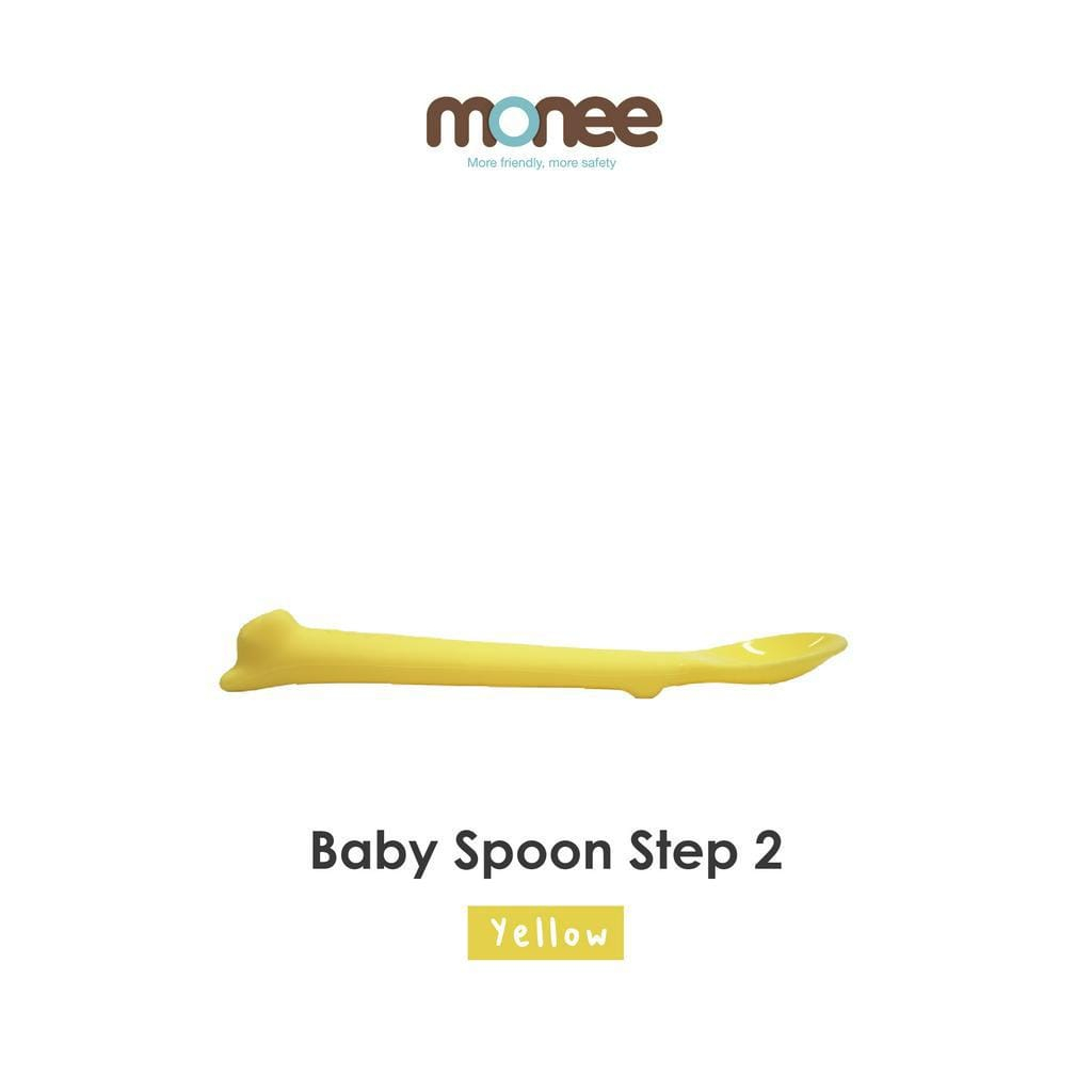 Monee Step2 Silicone Baby Spoo Weaning Food - Sendok Makan Anak