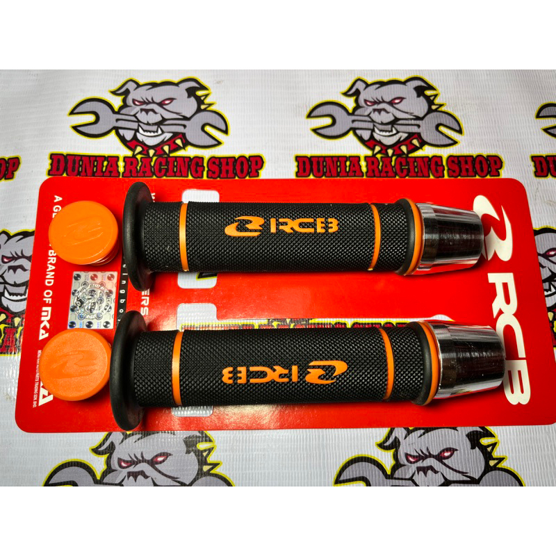 Handgrip RCB Grip RCB HG55 Hitam Merah Biru Kuning Grey Oren + Jalu Stang