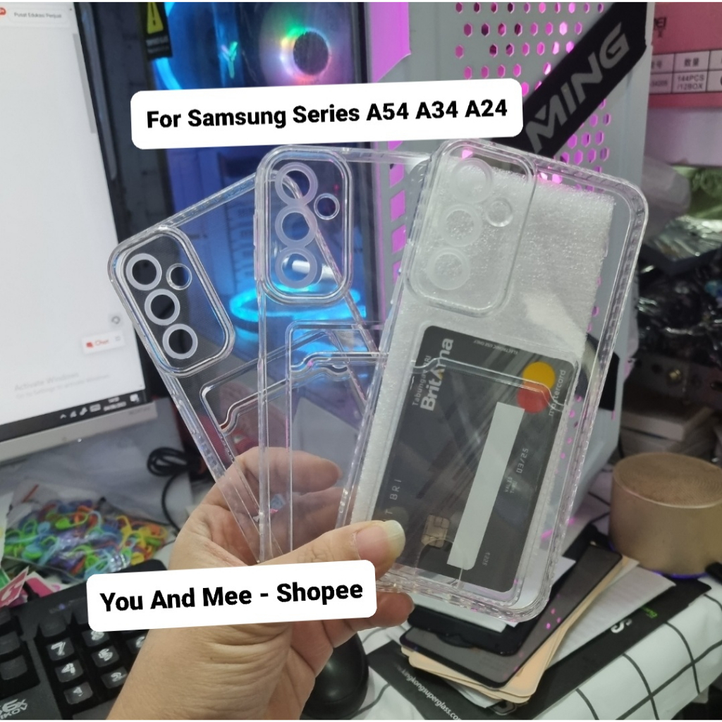 2023!! Soft Case Bening + SLOT Kartu INIFINIX Note 12 2023 / Zero 5G 2023 Casing Slot Tempat Kartu CARD Softcase CLEAR Airbag Four Air bag Silicone Kondom Karet TPU Plastik Plastic warna Transparent 4G 5G S Slotcard ATM SIM Acces Note12 Zero5G