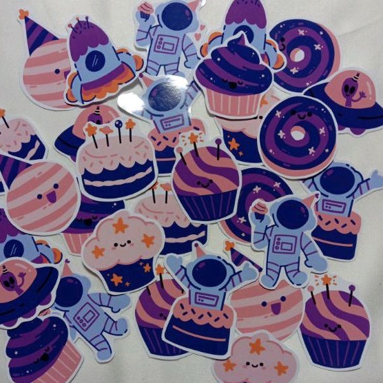 

1 SET STICKER LUCU ASTRONOT TERMURAH