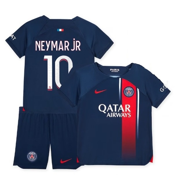 Kaos sepak bola anak jersey football klub baju atasan laki-laki t-shirt seragam outfit club olahraga kostum futsal pakaian sport apparel psg neymar navy