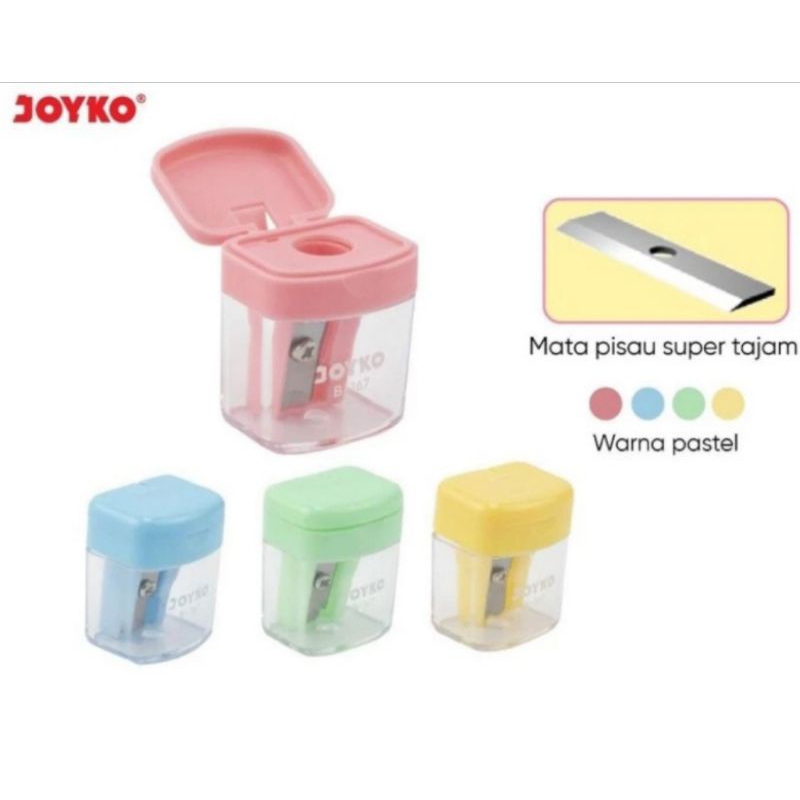 

Rautan B-167 tong warna pastel (1 pcs) / Serutan pensil B-167 bentuk tong / Sharpener B-167 per pcs