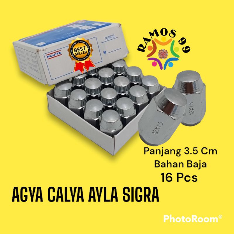 Mur Racing Baut Roda Mobil Agya Calya Alya Sigra Isi 16&20 Mur