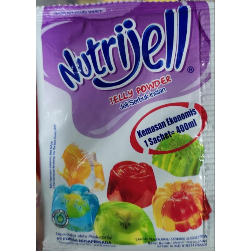 

NUTRIJELL RASA ANGGUR SACHET 10g