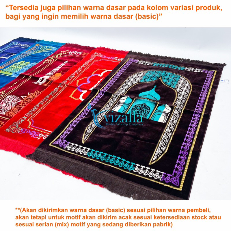 Sajadah Nurtex Super Soft Besar/ 110*70 Normal Spiegel/ Grosir Sajadah