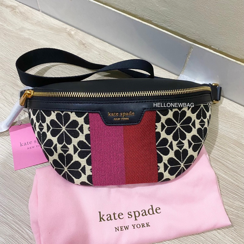 Tas KS original - Kate spade flower jacquard spade beltbag