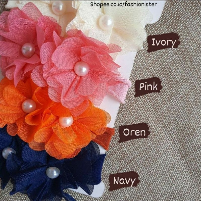 Bando Bayi Nylon Headband Usa Bandana Anak Regita