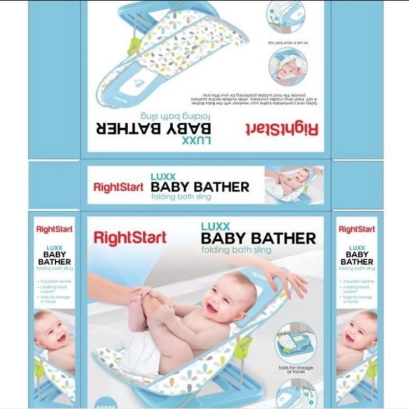 Right Start Luxx Baby Bather / Bangku Mandi Bayi / Baby Bather Tempat Mandi Bayi