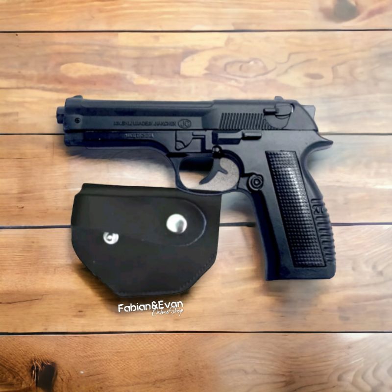 Korek Api Gas Bara Pistol Besar Besi Bisa Kokang PS608