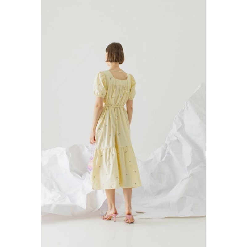 Dress Oudre ID Dahee Minhee Dress Yellow Dress Premium Dress