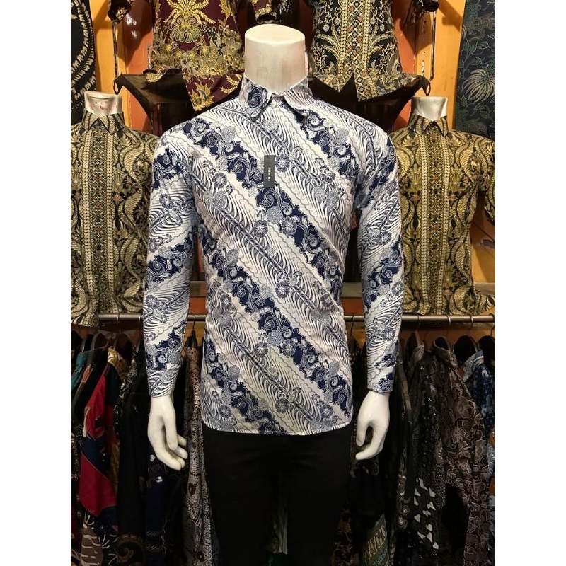 kkemejan Pria Lengan Panjang Slimfit Modern Batik Slimfit Pria batik pria lengan panjang batik simfit