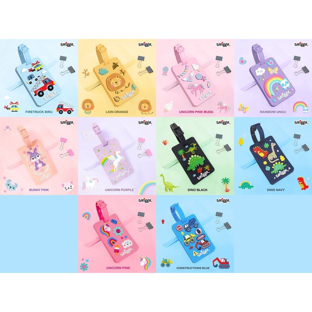 

SMIGGLE NAMETAG RUBBER / LABEL / TAG NAMA GANTUNG SMIGGLE