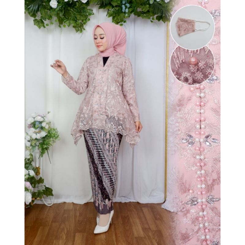 Kebaya Tunik / Tunik Brokat / Kebaya Modern / Kebaya Tile / Kebaya kutu baru modern/ Batik Couple