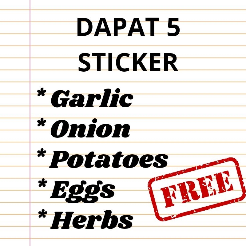 RAK Bawang/Bumbu Dapur/3 Susun Serbaguna Minimalis  GRATIS STIKER