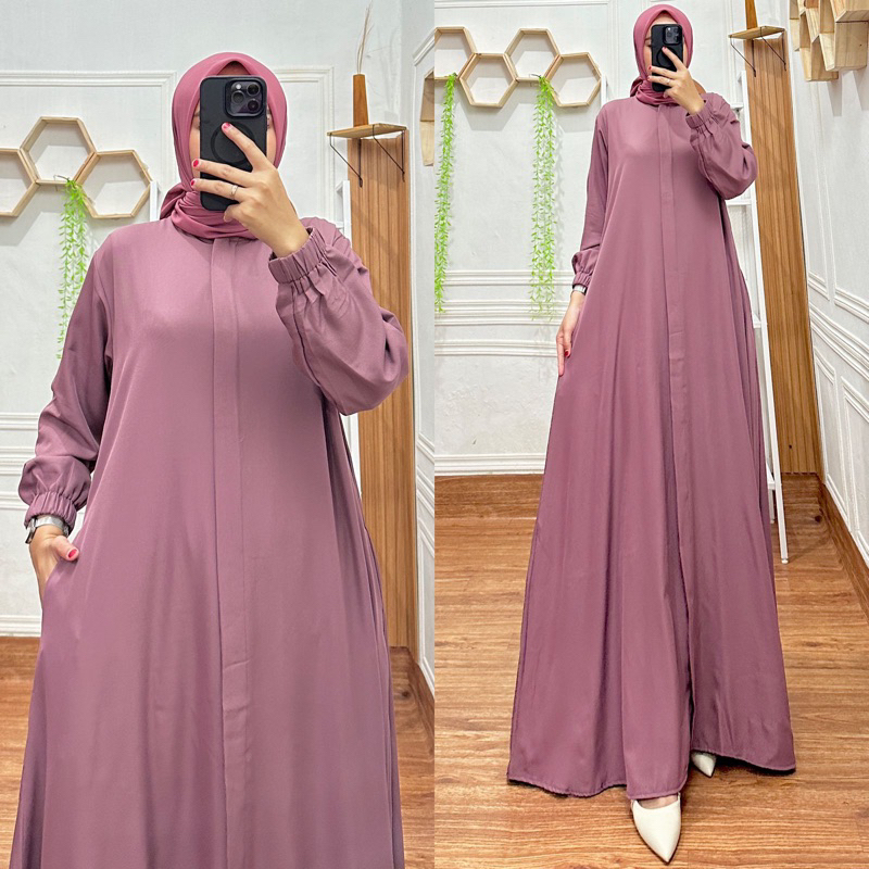 Dress Dasifa, Bahan Shakila Premium, ukuran Standar all size ld 110 Pb 140 fit to XL