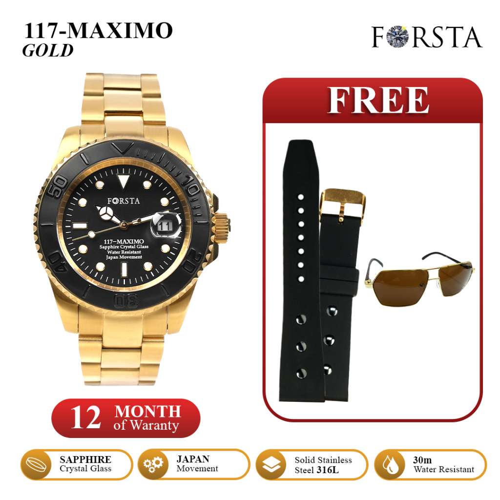 Forsta 117 Maximo Gold Jam Tangan Kesehatan