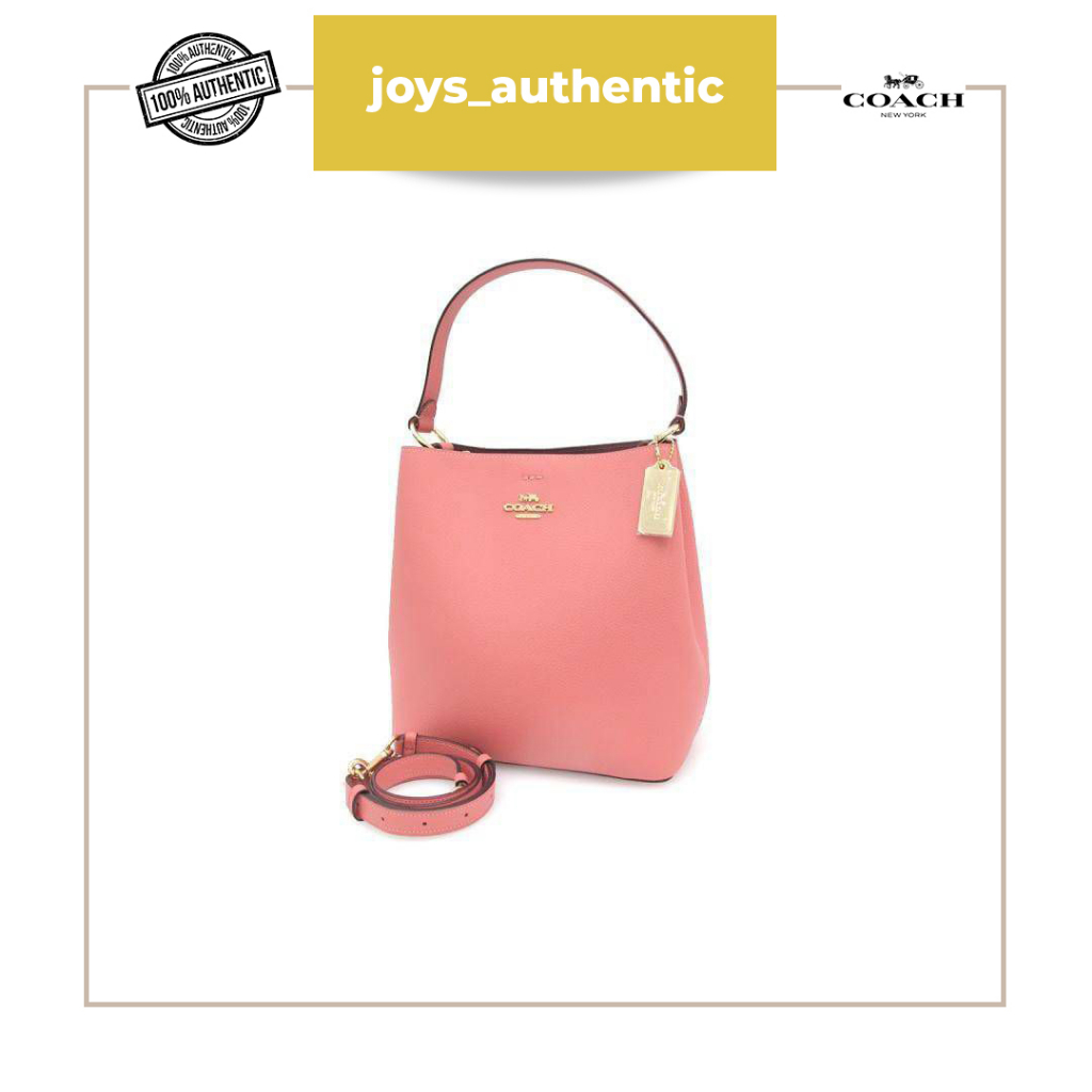 Tas Wanita Coach Small Town Bucket Bubblegum Woman Bag Authentic Original