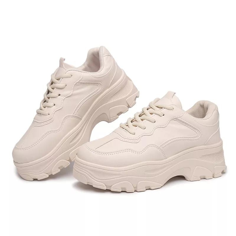 Sepatu Sneakers Wanita Korea Casual Chunky Terbaru FNPS02