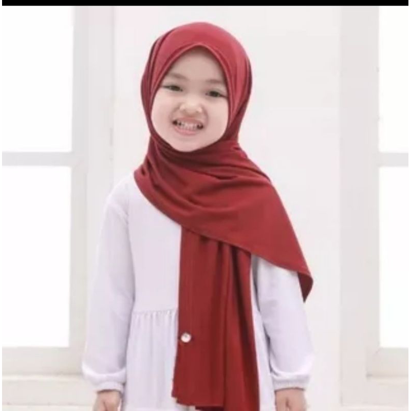 Pashmia Inner Anak 4-10Thn / Hijab Pashmina Inner Ceruty Baby doll