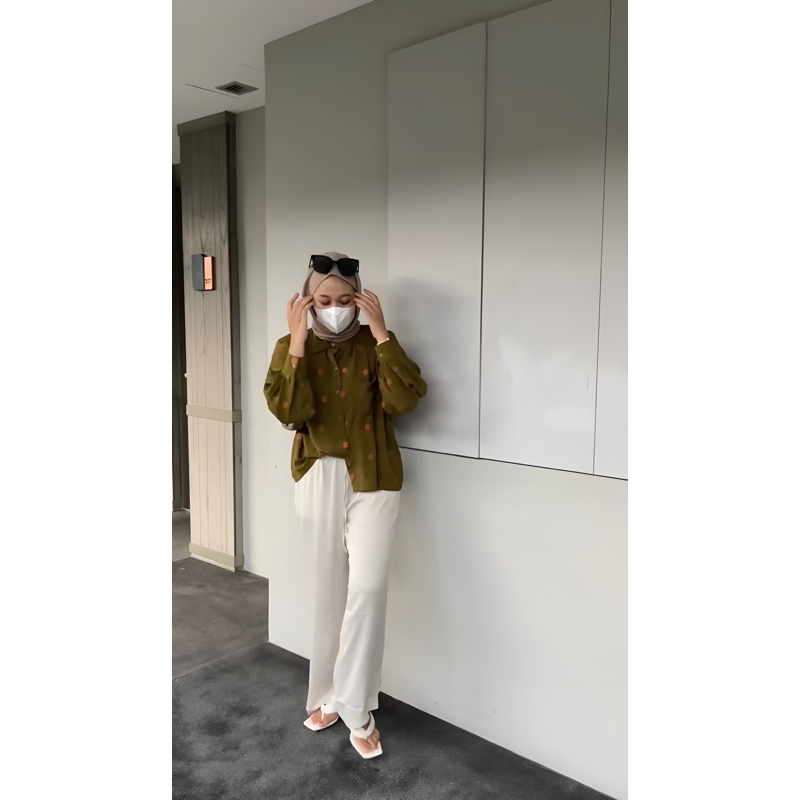 Polka Shirt by Arascarf/ Preloved Polka Arascarf