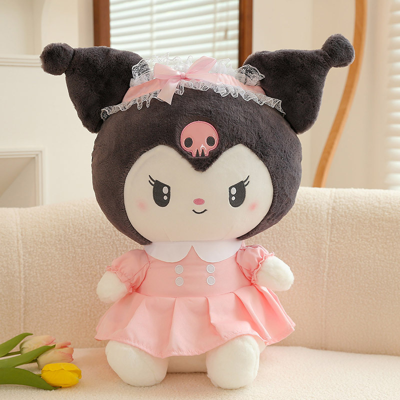 Boneka Kuromi Sanrio My Melodi Lucu Mainan Boneka Anak Perempuah Mewah Kado Ulang Tahun Ukuran 35cm