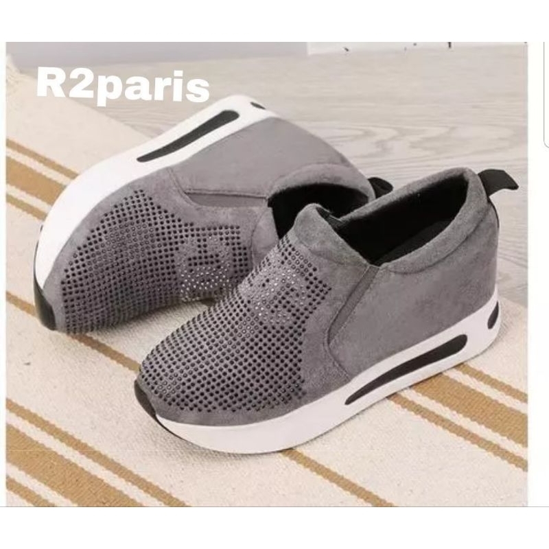 ZPT-Sepatu sneakers wanita glitter OF-75