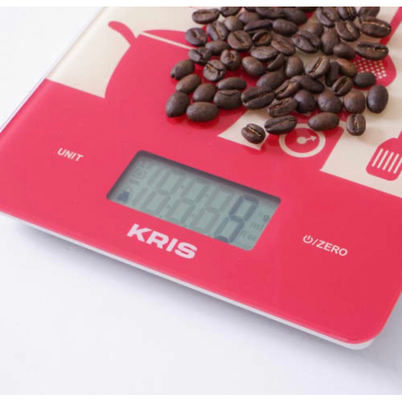 KRISCHEF TIMBANGAN DAPUR MAKANAN DIGITAL 5KG/ACE ELECTRONIC KITCHEN SCALE 5KG RED/ACE TIMBANGAN KUE