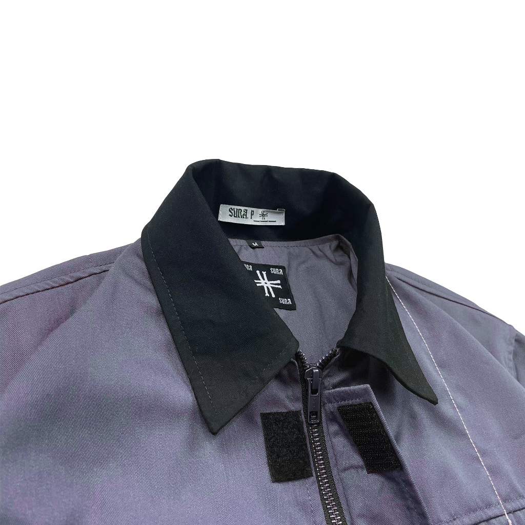 Sura Positiva - Mesh Work Shirt (Asnna) Plaid Grey
