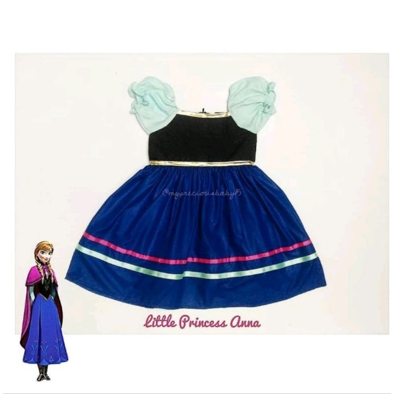 KOSTUM ANAK JUBAH ANNA Frozen