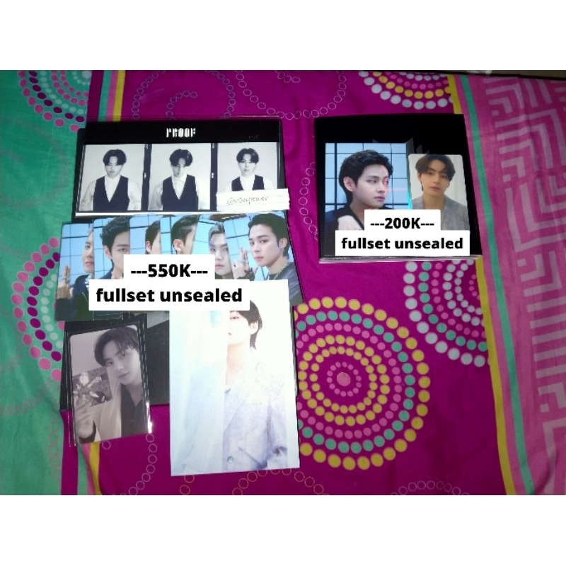 ALBUM PROOF STANDARD BTS FULLSET UNSEALED PC TAEHYUNG