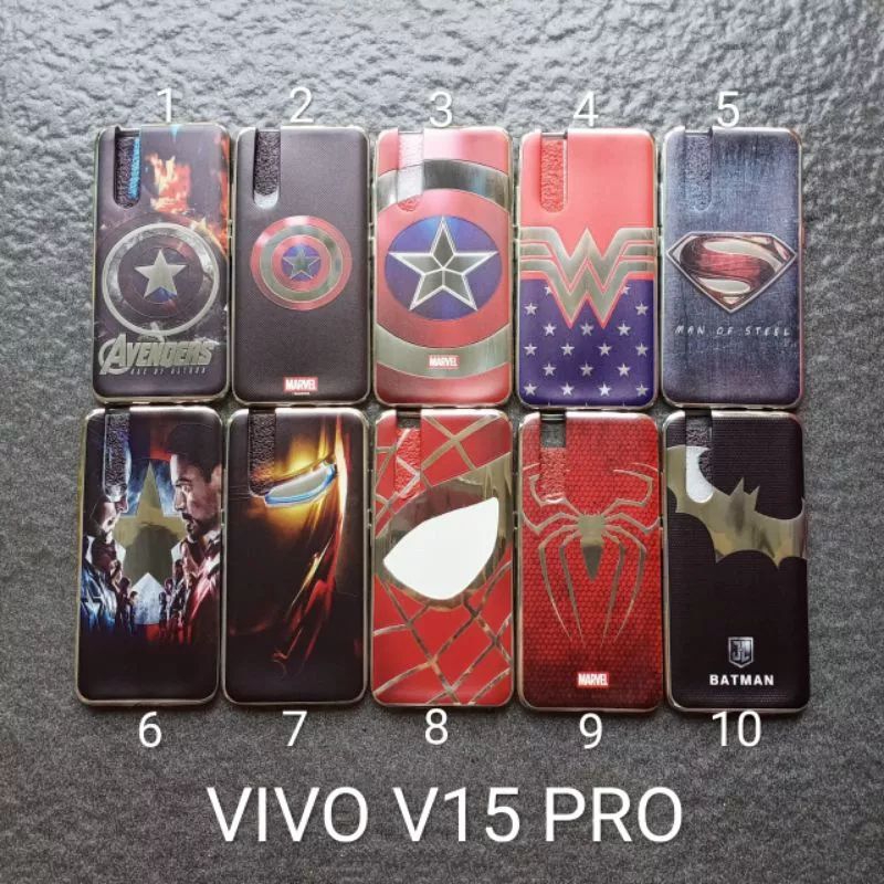 Case gambar Vivo V15 pro motif cowok ( 2 motif ) soft softcase softshell silikon cover casing kesing housing