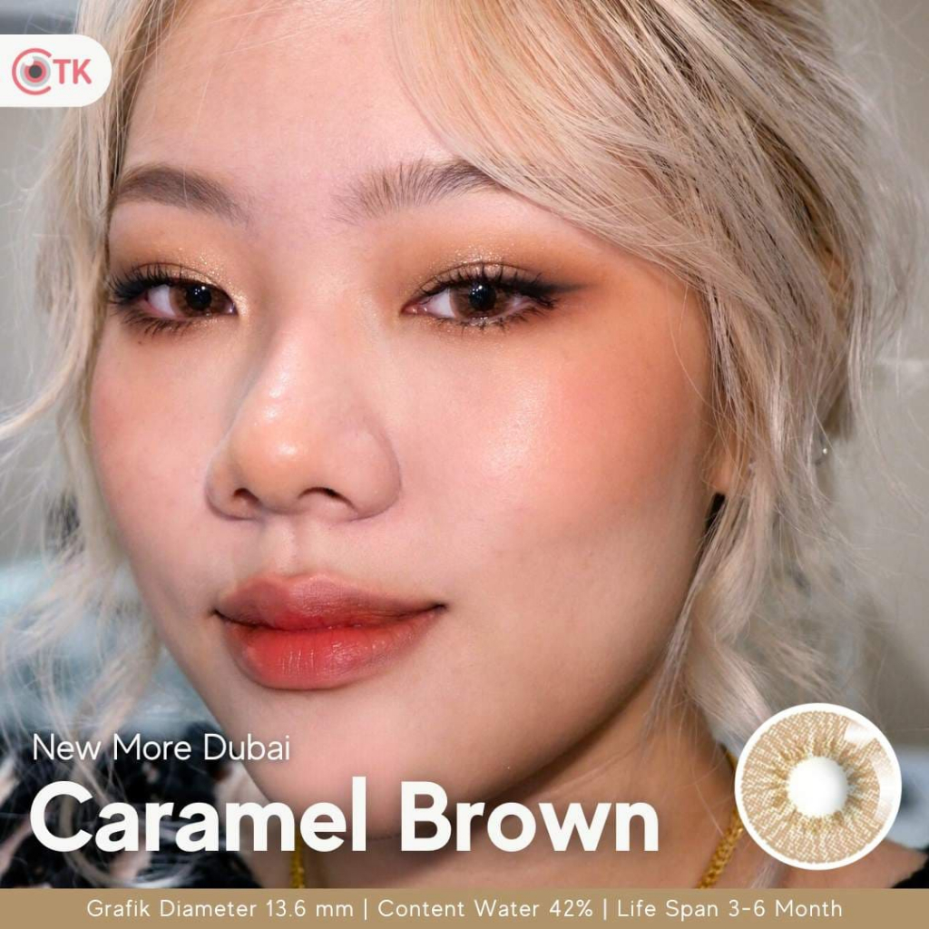 CTK SOFTLENS - New More Dubai - Caramel Brown (NORMAL S/D -6.00)