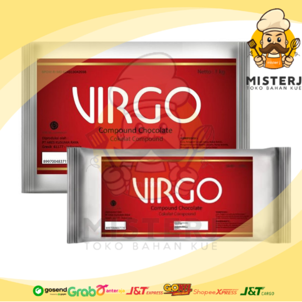 Virgo Dark Compound | 250 Gram | Virgo Coklat Batang | Termurah Coklat Virgo