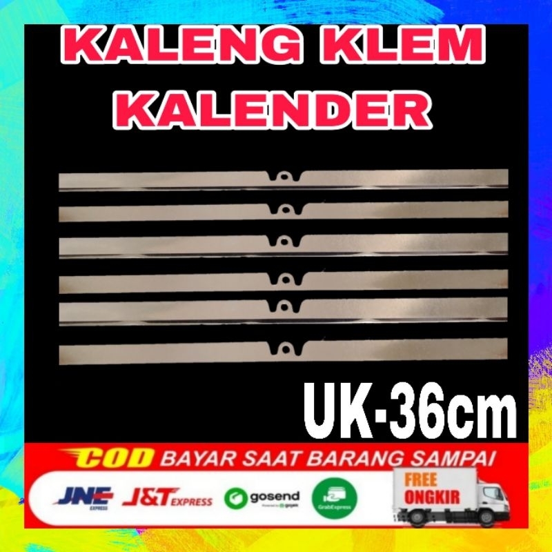 

klem kaleng kalender 36cm / kaleng klem kalender / klip kalender / klem seng kalender