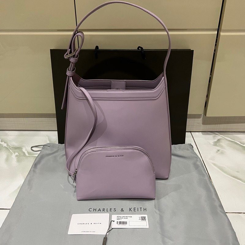 Tas Charles and Keith Bag Preloved Original / Leona Large Hobo Bag Charles & Keith