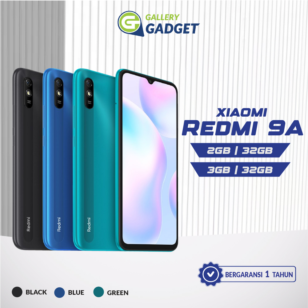 Xiaomi Redmi 9A 2 3/32 GB RAM 2 3 ROM 32GB Handphone Hp Smartphone Android Original Garansi Resmi