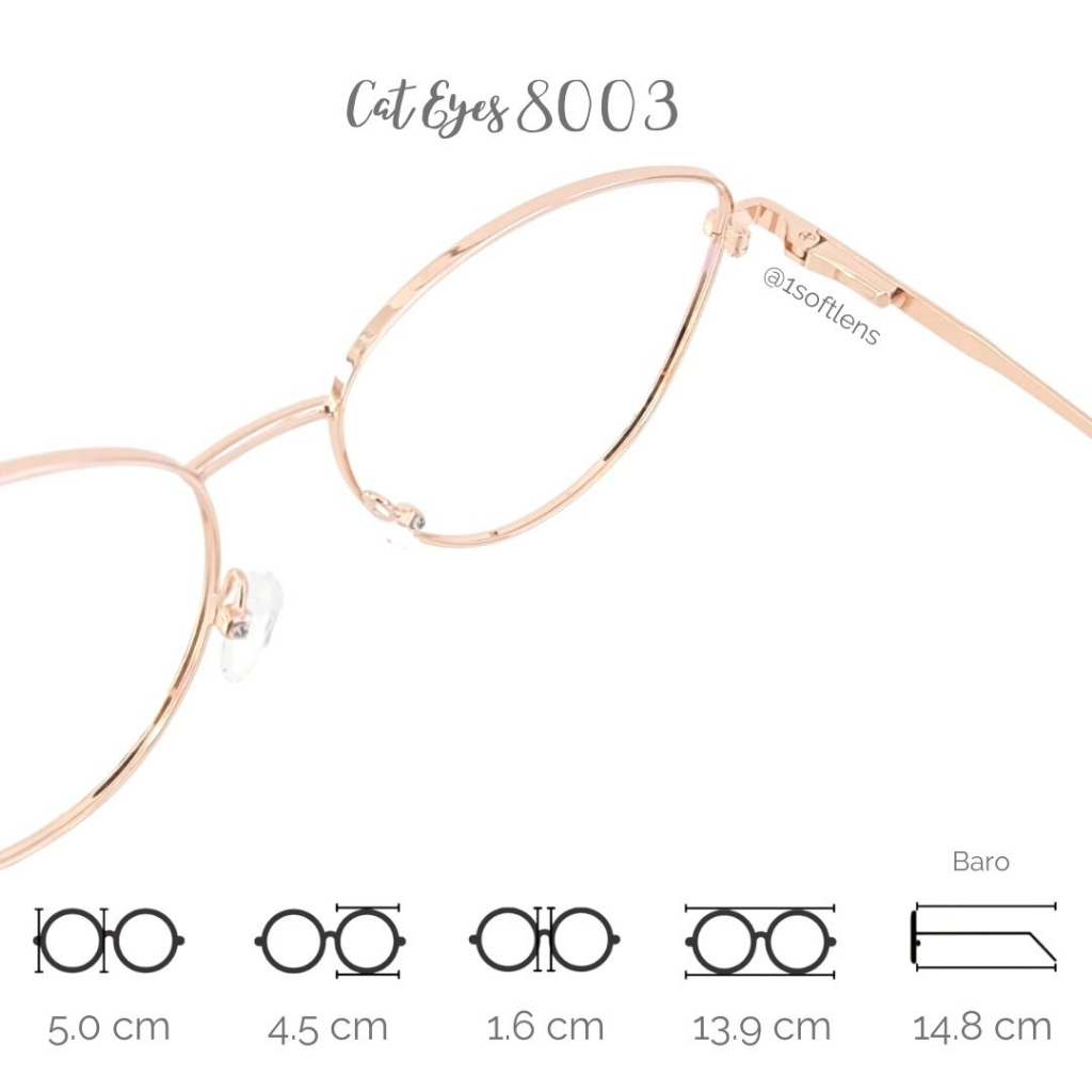 PAKET KACAMATA FRAME + LENSA TYPE 8003 ZR