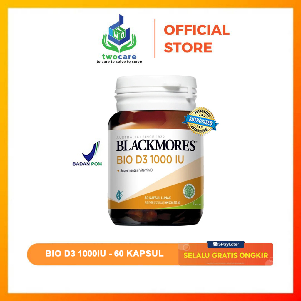 Blackmores Bio D3 1000 Vitamin D3 1000IU - 60 Kapsul