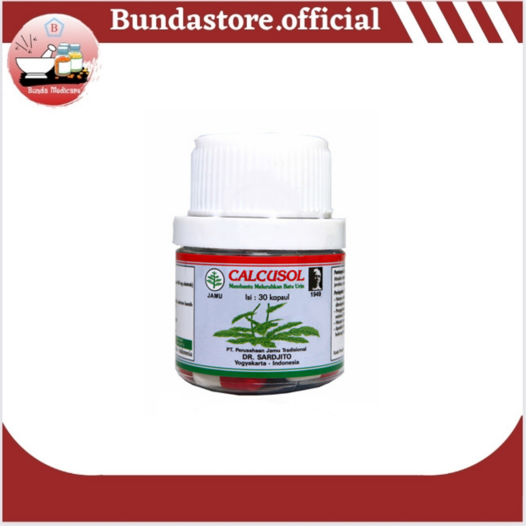 CALCUSOL 30 KAPSUL MELURUHKAN BATU GINJAL