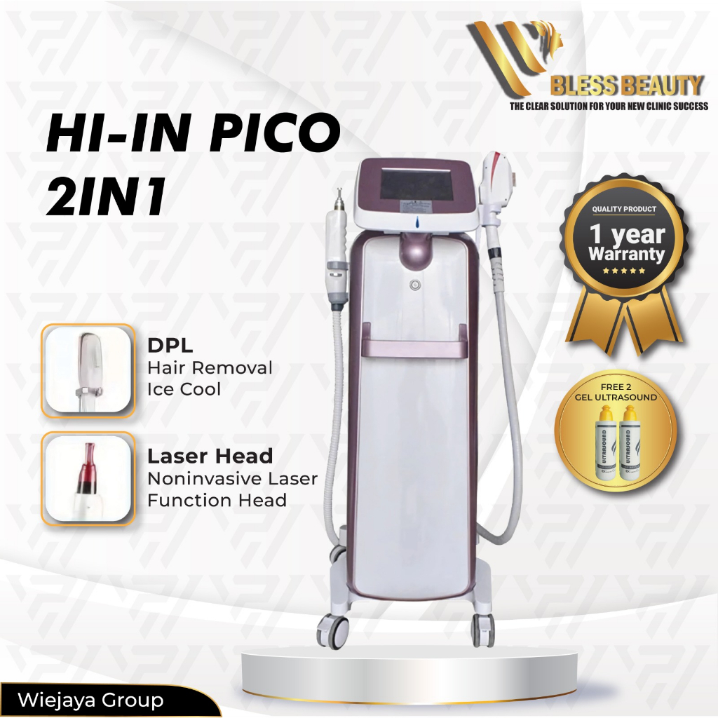 HI IN PICO 2IN1 Picolaser DPL Noninvasive PicoLaser Hair Removal Ice Cool