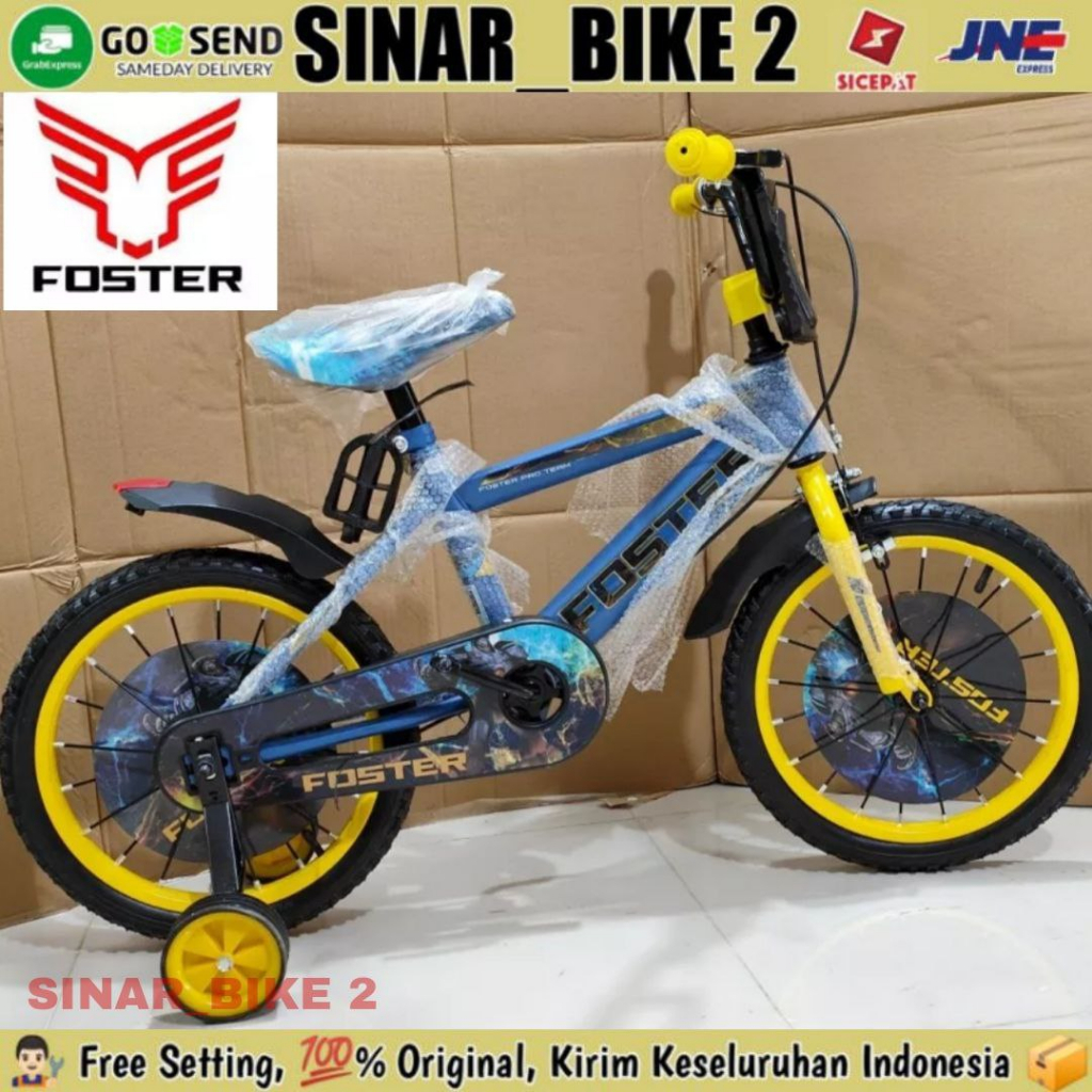 Sepeda Anak Laki BMX CENTRUM 306 &amp;  ATLANTIS 305 Ban Warna 2.125 12 16 18 Inch