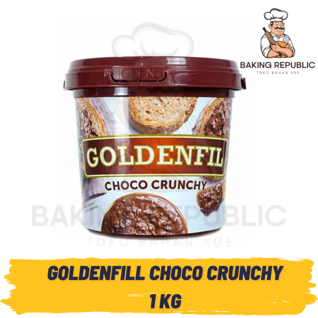

GOLDENFIL CHOCO CRUNCHY | 1 KG | KEMASAN PABRIK | 1 PAIL