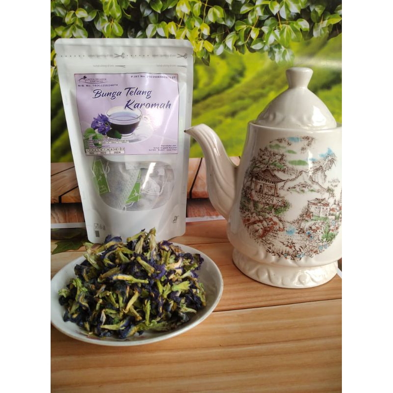 

Teh seduh celup organik bunga telang natural alami/teh biru / buterfy pea