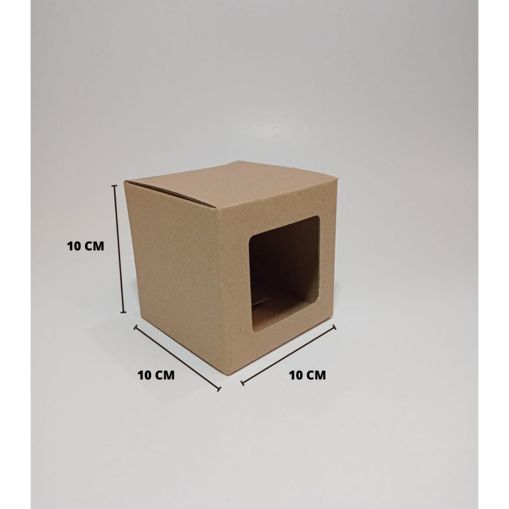 

Box Mug 10X10X10 coklat Polos / Dus Mug Souvenir Gelas / Kardus Mug Kotak MUG Eflute (10 PCS)