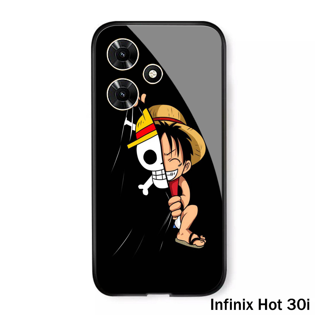 (S44) Case  Glass INFINIX HOT 30i - casing Terbaru handphone - INFINIX HOT 30i  - pelindung handphone - INFINIX HOT 30i