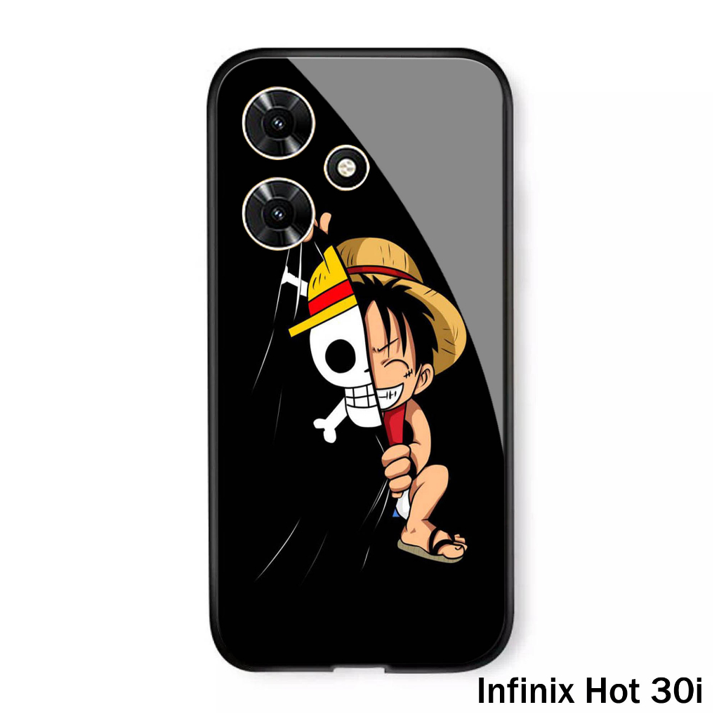 (S44) Case  Glass INFINIX HOT 30i - casing Terbaru handphone - INFINIX HOT 30i  - pelindung handphon
