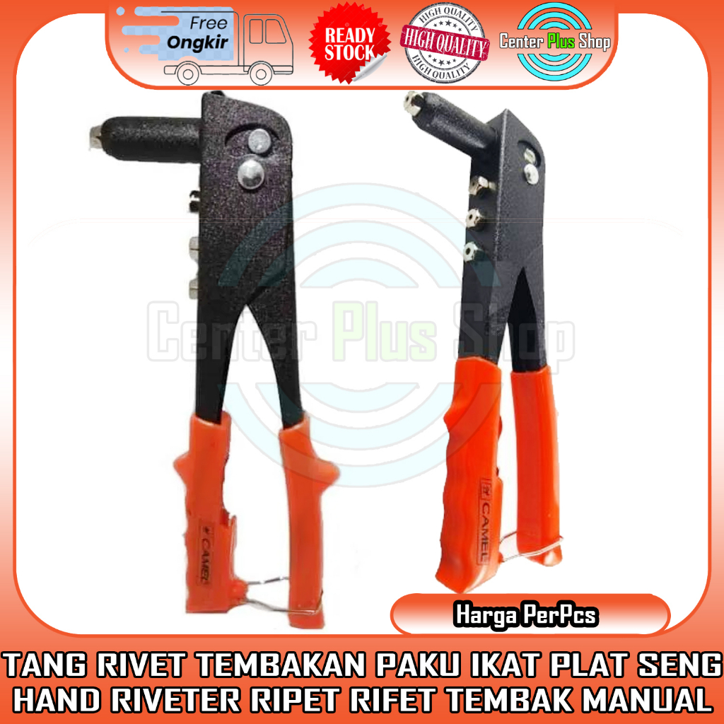 TANG RIVET HAND RIPET TEMBAKAN PAKU TEMBAK RIVETER MANUAL IKAT PLAT PELAT SENG RIFET PAPAN KAYU ENGS